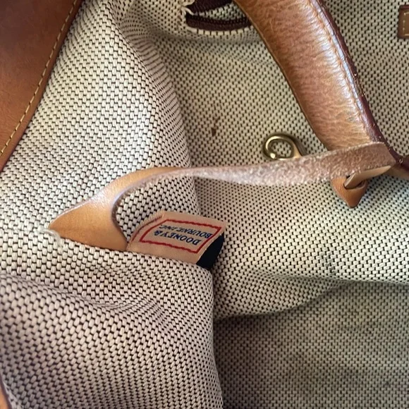 Dooney & Bourke Large signature Hobo bag leather /  blue  rare - Picture 11 of 12